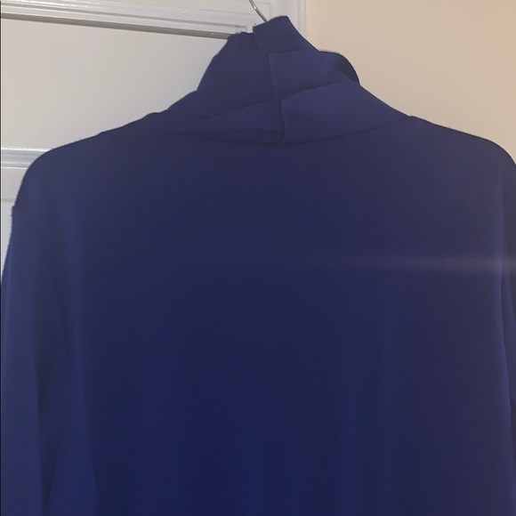 Royal blue dressy jacket with ruffles - Picture 8 of 8